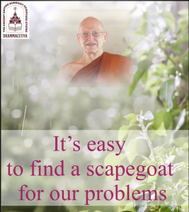 finding scapegoat for our problems