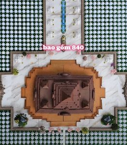 Quần thể bảo tháp của công trình Dhammacetiya