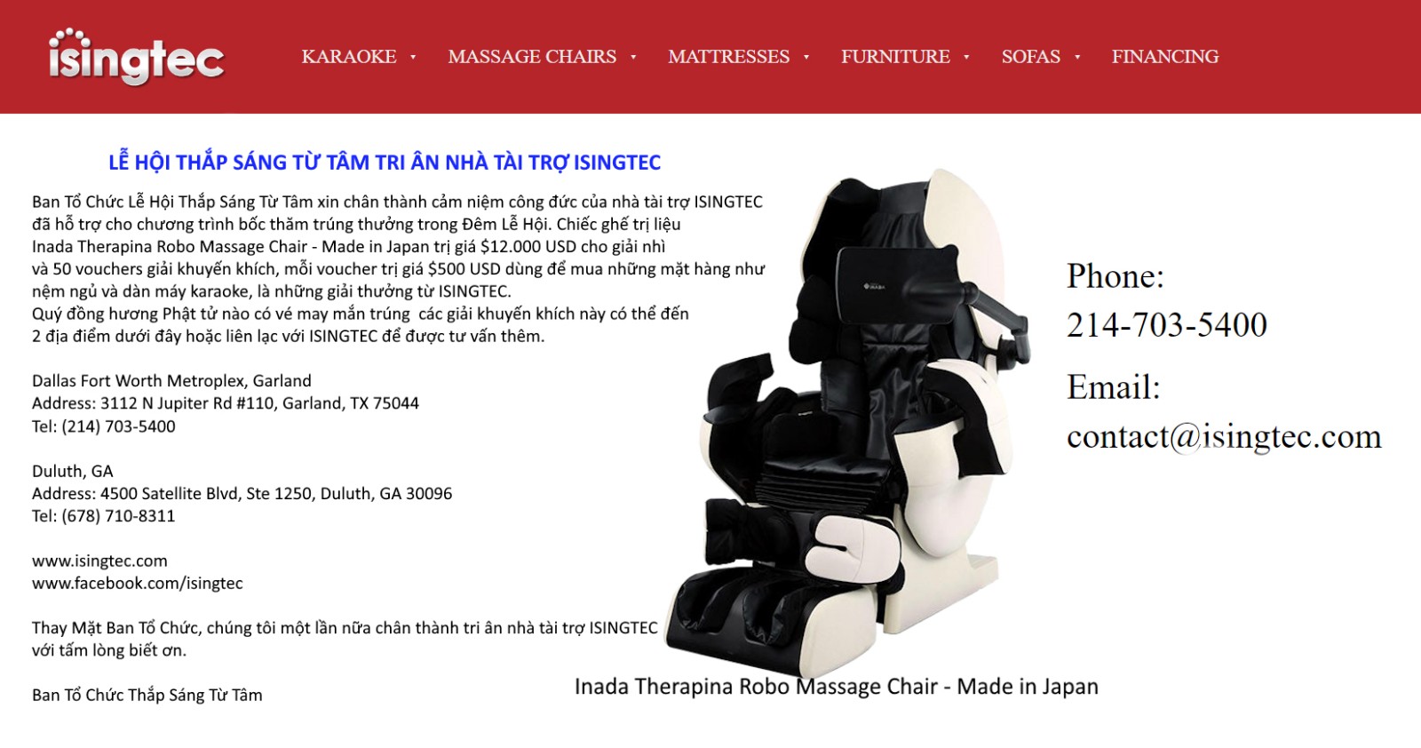 Cam on Isingtech Thap Sang Tu Tam