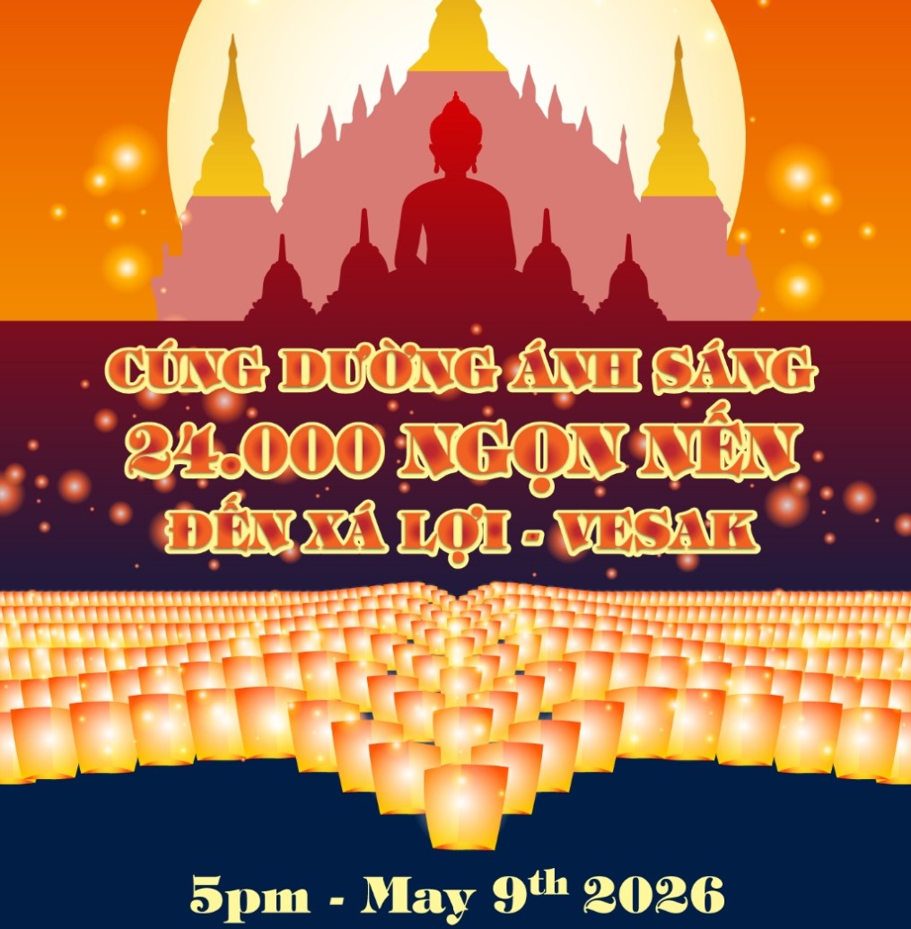 cung duong anh sang den sa loi Phat vesak 2026