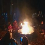 Walk for peace - day 34 by camp fire