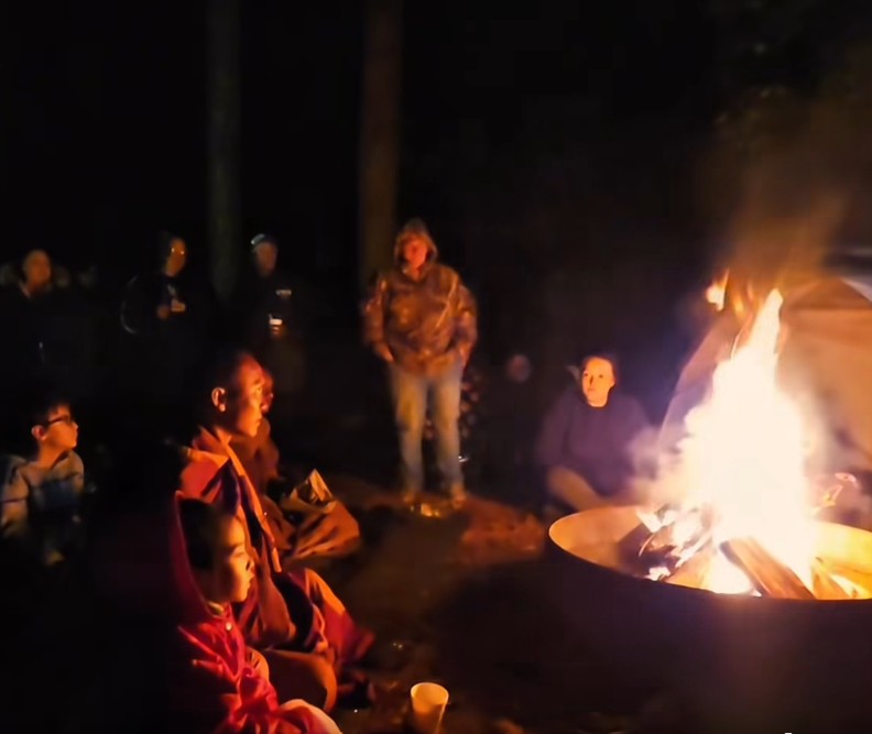 walk for peace - campfire