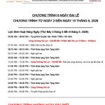 Vesak 2026 schedule